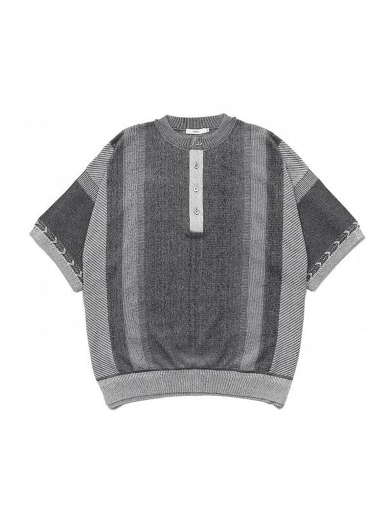 YSK-25SS-KN13 FUMON HENLEY KNIT