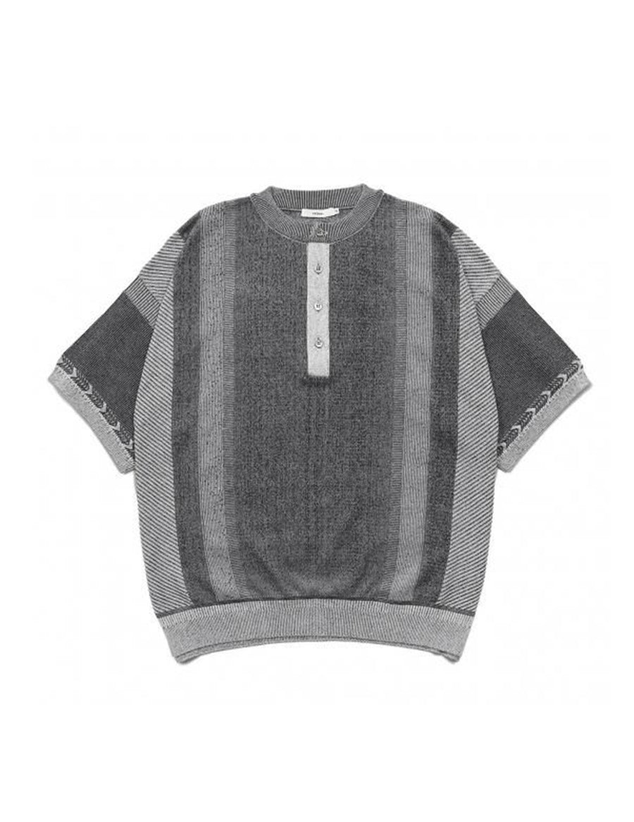 YSK-25SS-KN13 FUMON HENLEY KNIT
