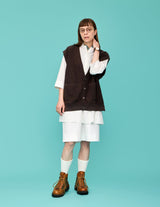 KN09 SHIROTSUME V-NECK VEST