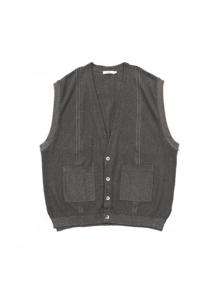 YASHIKI KN09 SHIROTSUME V-NECK VEST – hideandseekStore