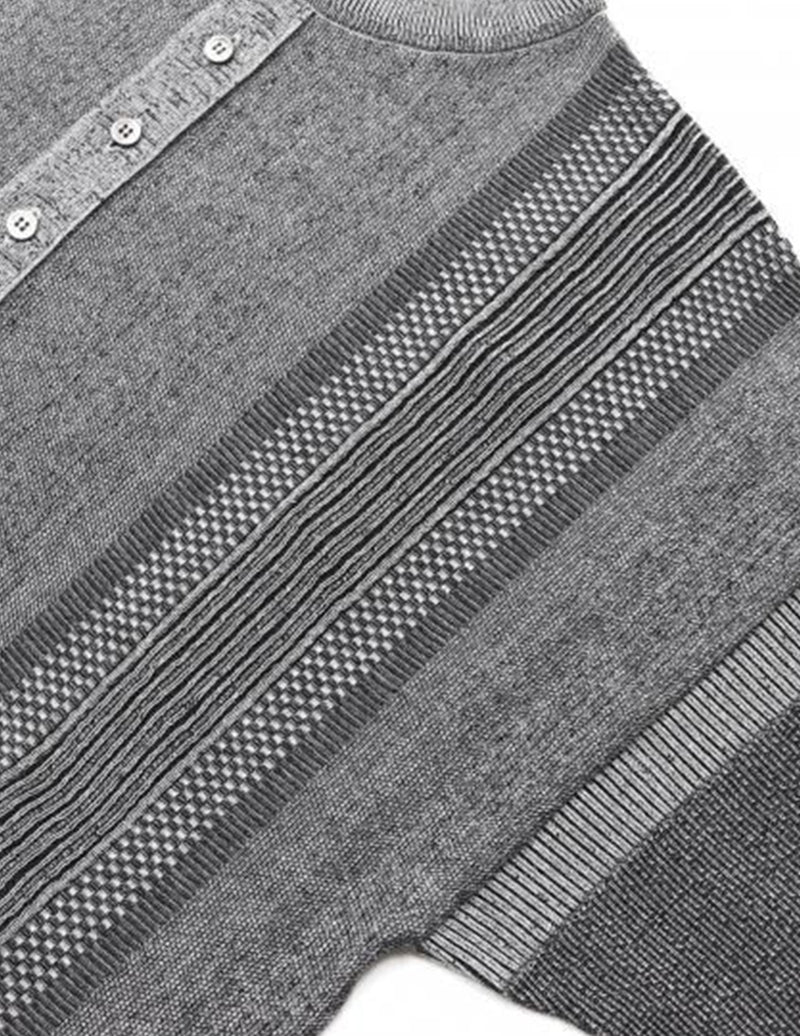 YASHIKI KN13 RYOKUFU HENLEY KNIT – hideandseekStore