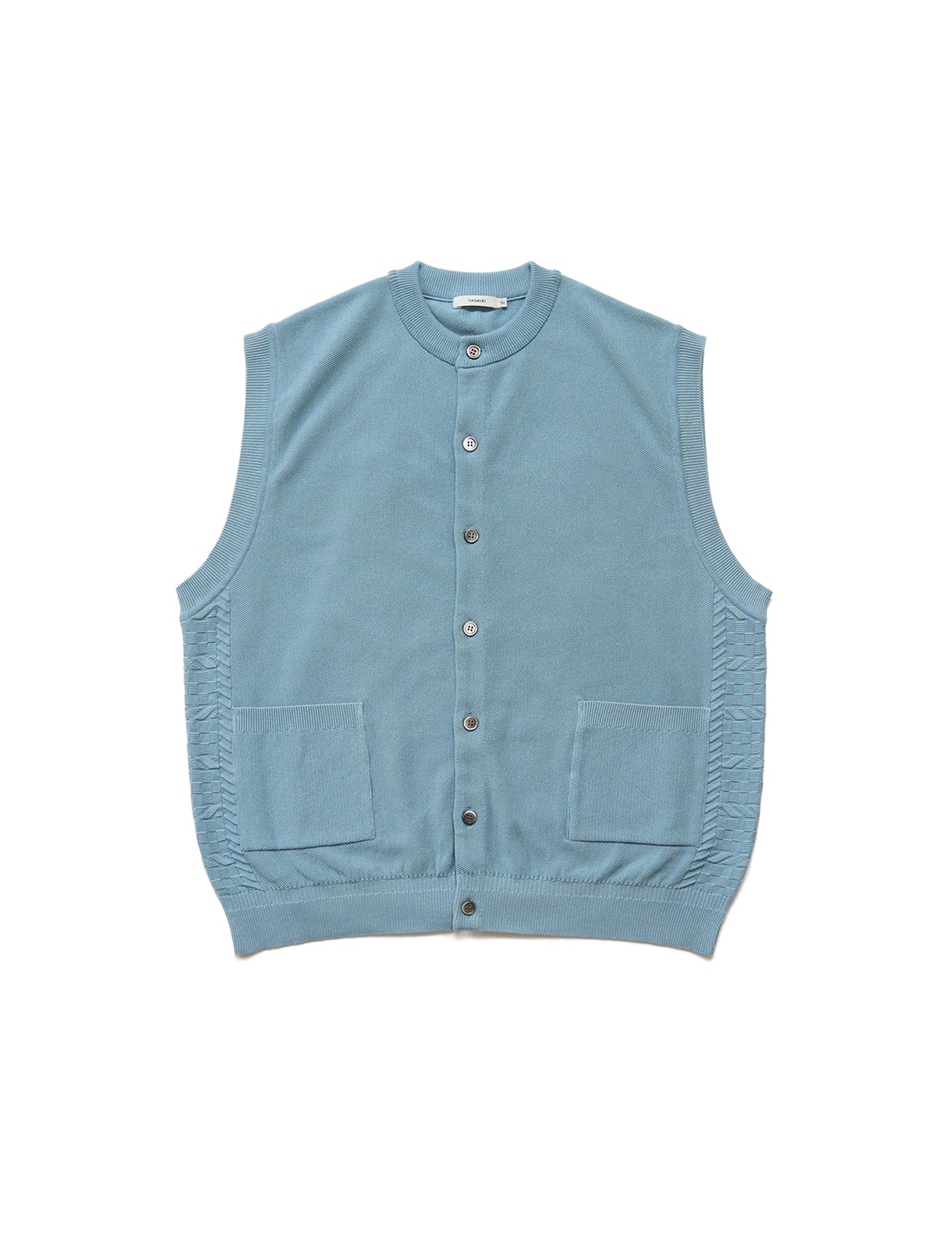 【COSYHARU】Bokashi Knit Henley Neck Melange Knit Henley Neck - COSYHARU | 60% - Asian Fashion