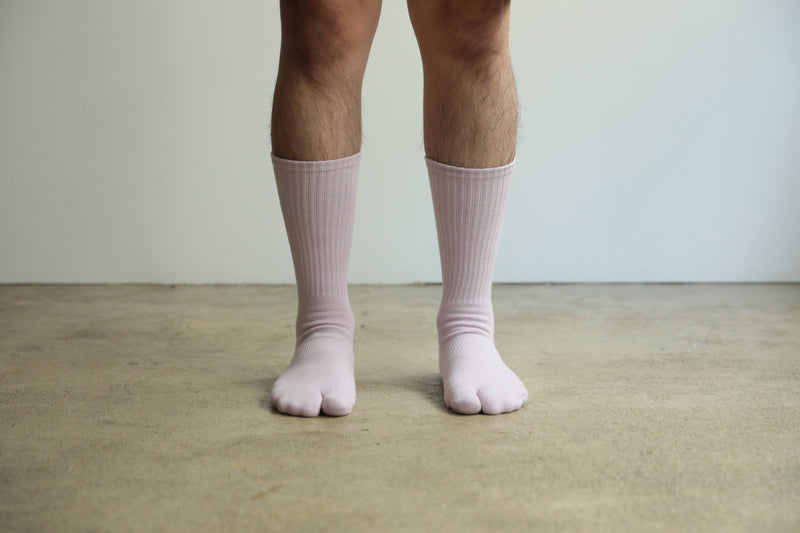 ND21X022PK-ML NODAL LOGO SOCKS - PINK x GRAY