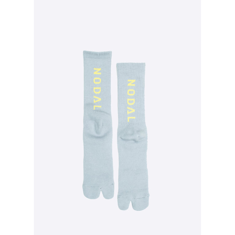 ND21X022GR-ML NODAL LOGO SOCKS - GRAY x YELLOW