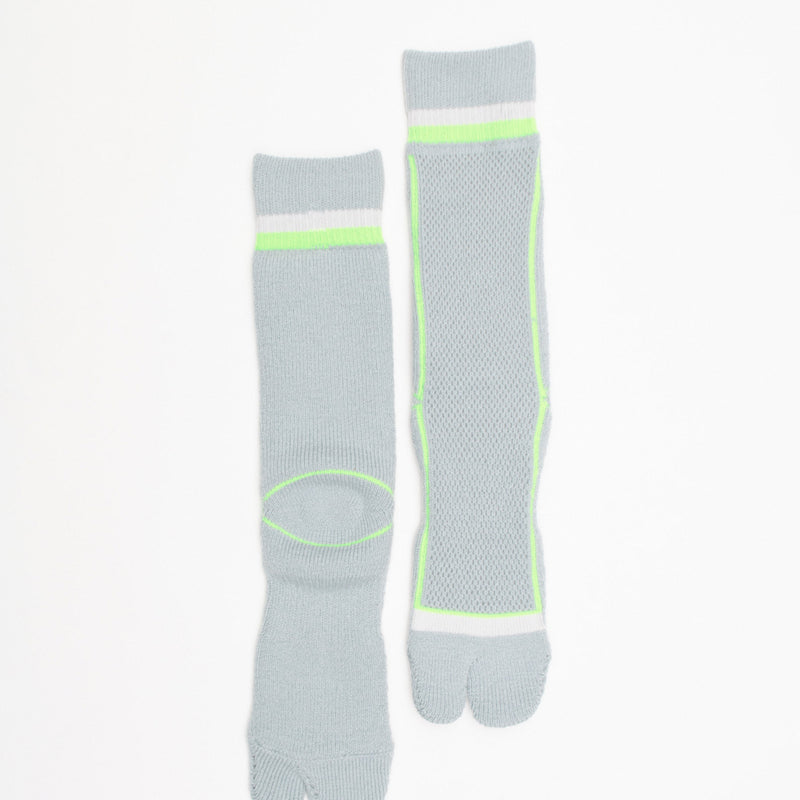 ND21X013 PILE&MESH SOCKS - GRAY