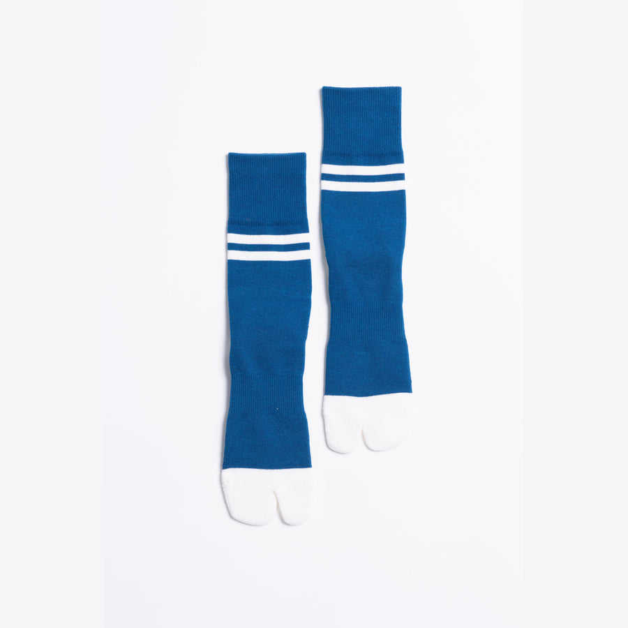 ND20X002SW SIGNATURE SOCKS - SEA BLUE × WHITE