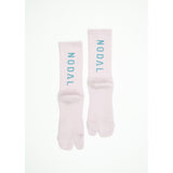 ND21X022PK-ML NODAL LOGO SOCKS - PINK x GRAY