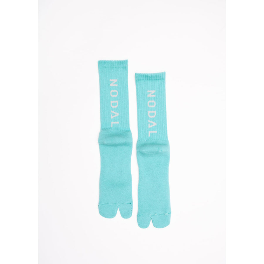 ND21X022SA-ML NODAL LOGO SOCKS - SAX x GRAY