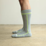 ND21X013 PILE&MESH SOCKS - GRAY