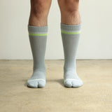 ND21X013 PILE&MESH SOCKS - GRAY