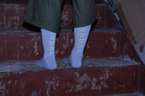 ND21X022GR-ML NODAL LOGO SOCKS - GRAY x YELLOW