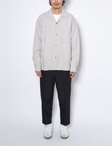 221-17H HIGH COUNT WEATHER OPEN COLLAR SHIRT STYLING PHOTO 1