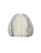 ATELIER BÉTON 222-21H BICOLOR SWEAT CREW NECK IN OATMEAL MIX