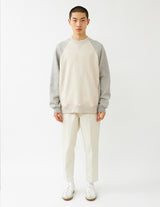 ATELIER BÉTON 222-21H BICOLOR SWEAT CREW NECK