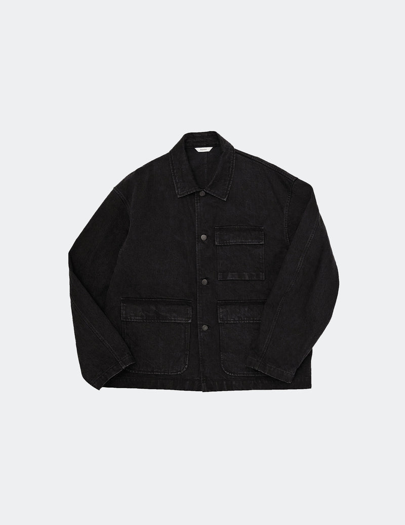 KON-JK03223 DENIM COVERALL JACKET