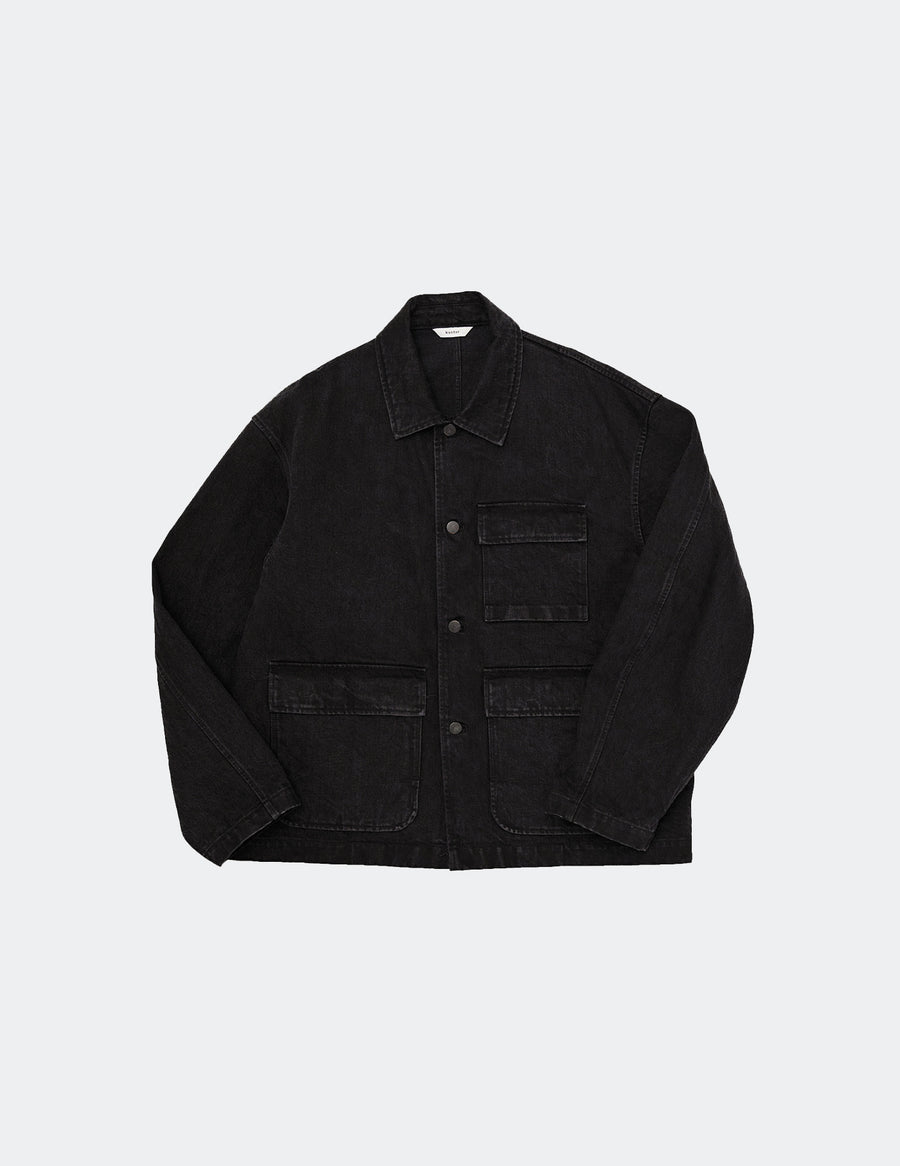 KON-JK03223 DENIM COVERALL JACKET