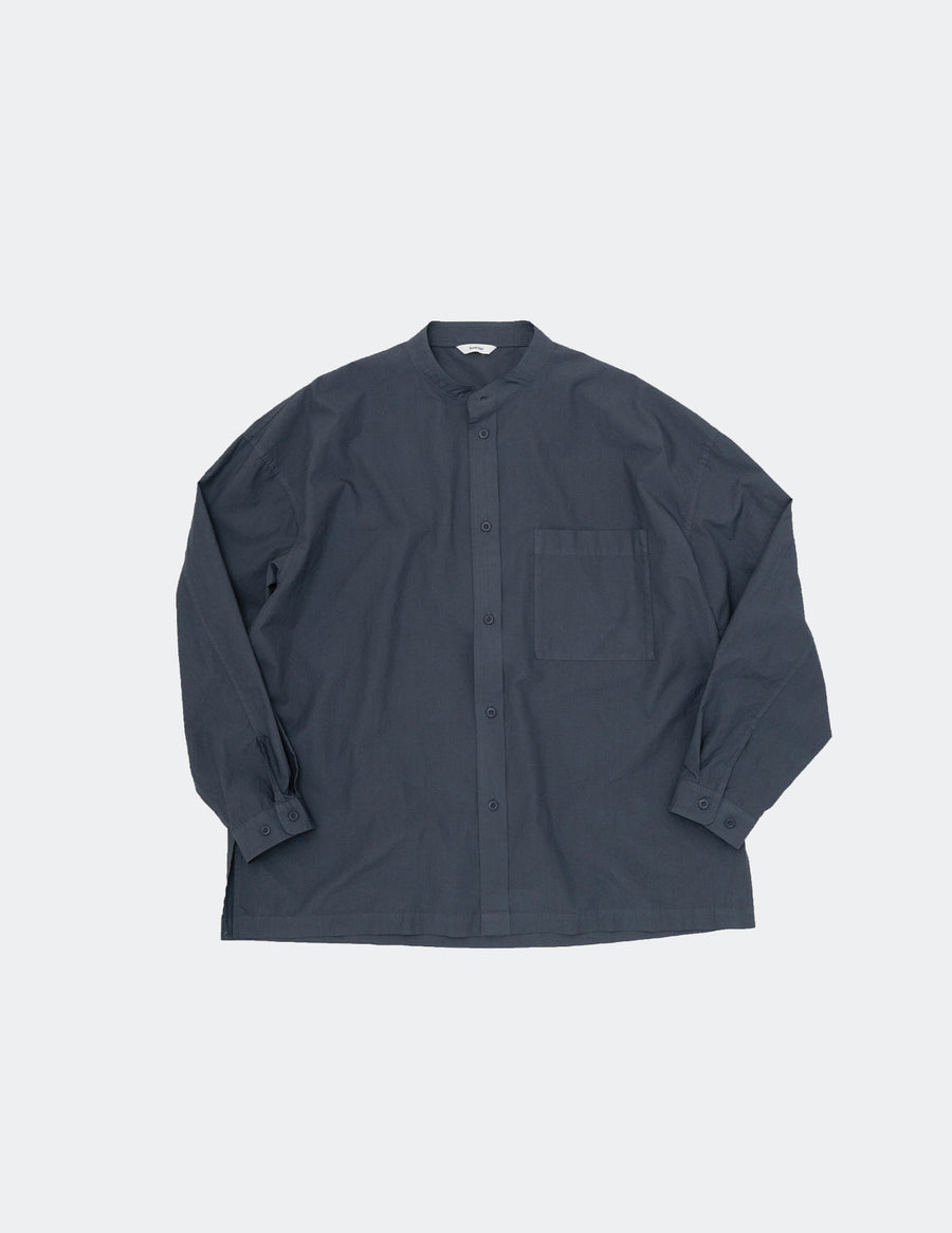 KON-SH02223 BAND COLLAR PLACKET SHIRT