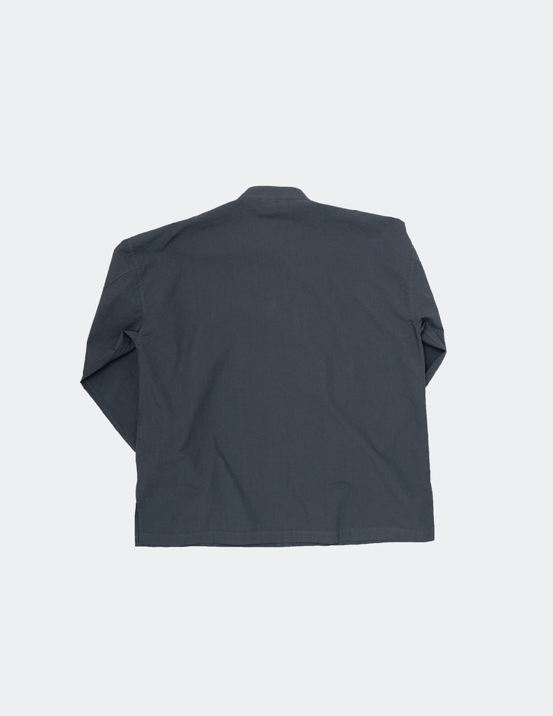 KON-SH02223 BAND COLLAR PLACKET SHIRT