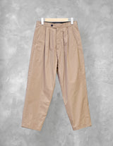 LOWNN ORO NYLON 2 PLEATS PANTS