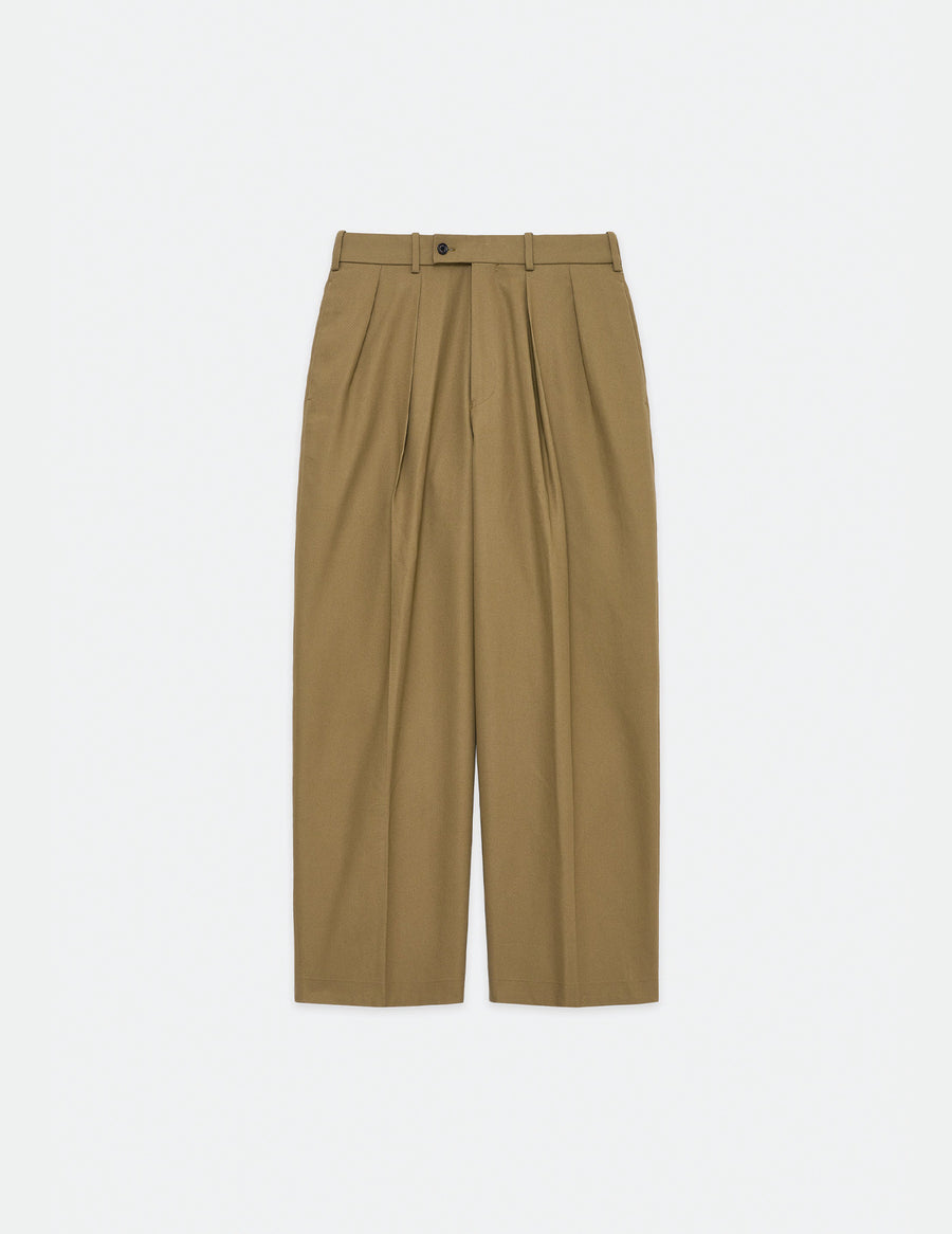 A23A-04PT02C ORGANIC COTTON SURVIVAL CLOTH DOUBLE PLEATED TROUSERS