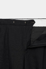 M23A-13PT02 ORGANIC RAMIE O.X OFFICER PANTS 2TUCK WIDE