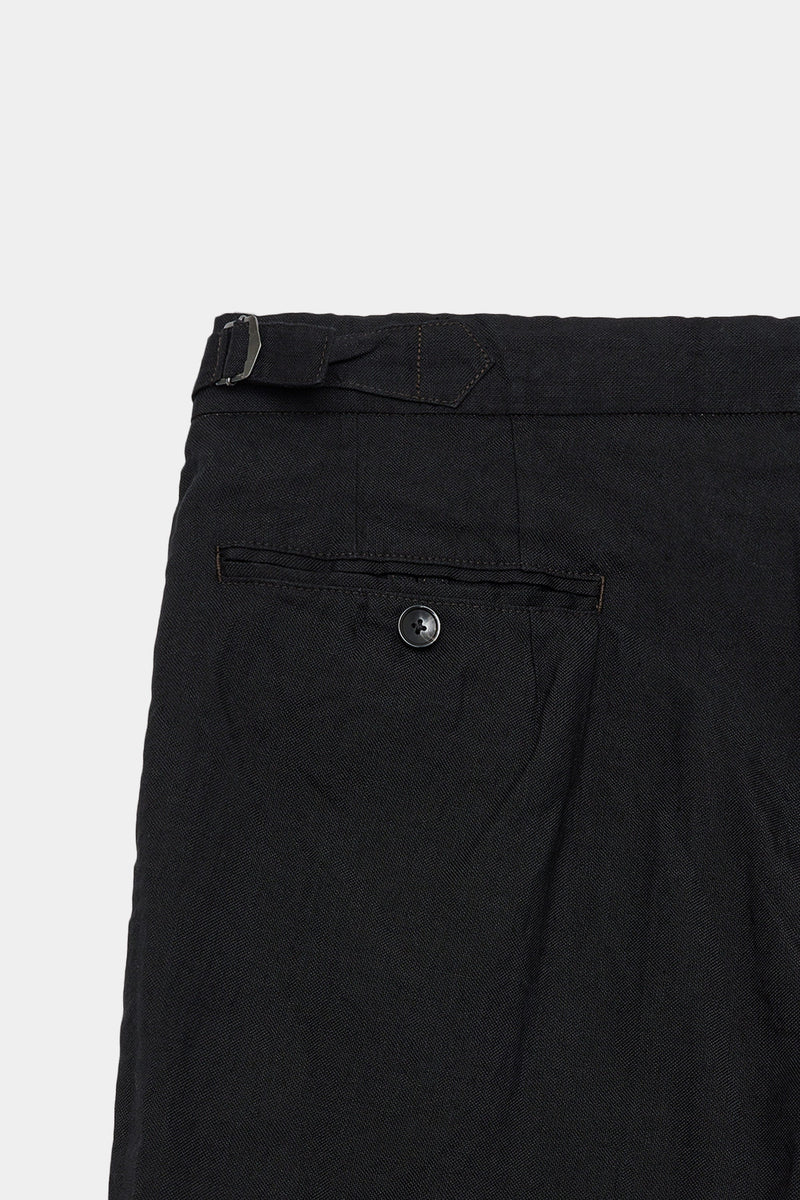 M23A-13PT02 ORGANIC RAMIE O.X OFFICER PANTS 2TUCK WIDE