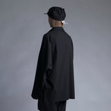 WM09-SH231091 GABERDINE OVERSIZE POCKET SHIRT
