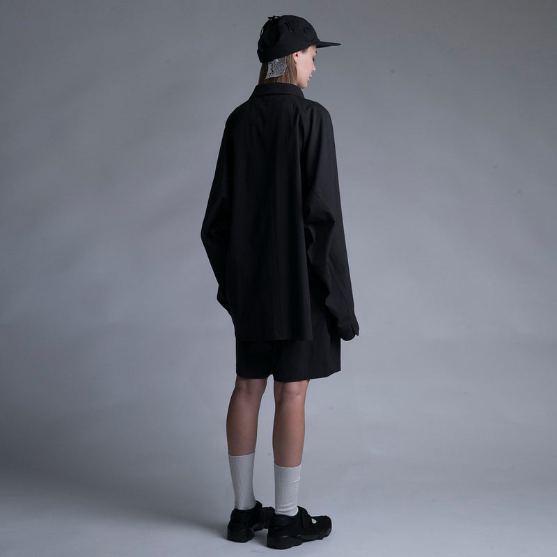 WM09-SH231091 GABERDINE OVERSIZE POCKET SHIRT