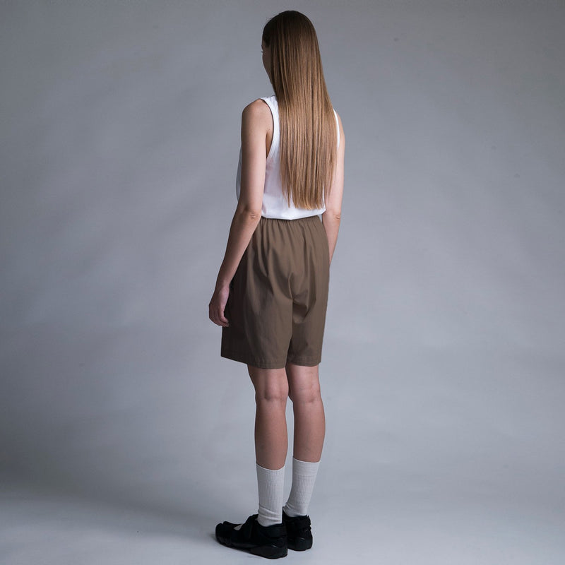 WM09-SP231093 GABERDINE WIDE SHORT PANTS