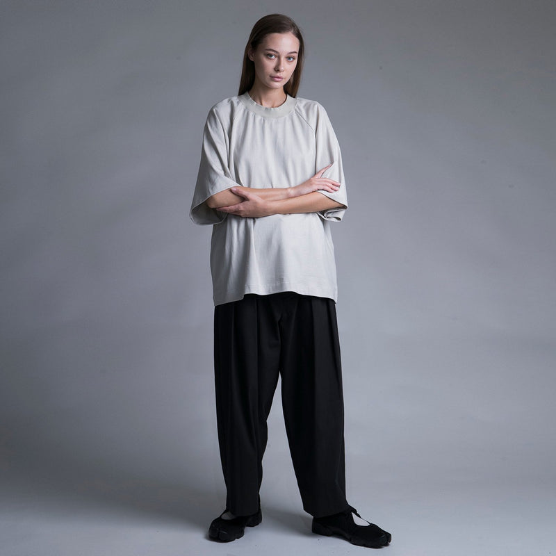 WM13-TP231131 TIGHT-SLITCHED SINGLE JERSEY OVERSIZED T-SHIRT