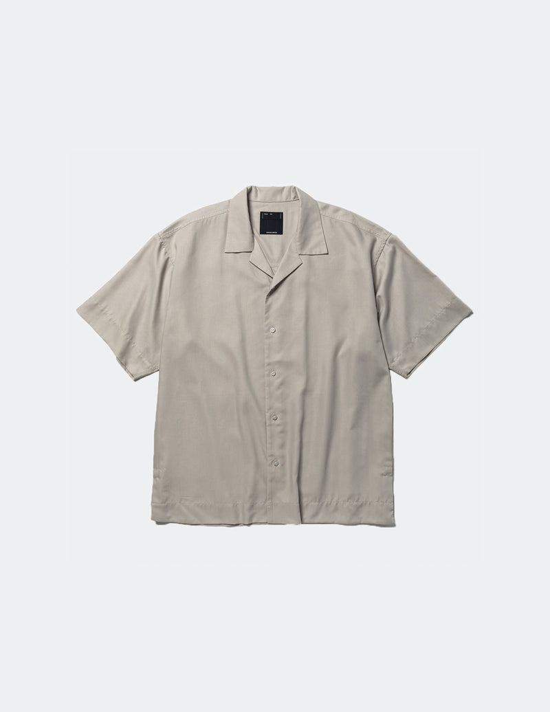 MW-SH23108 SIDE SLIT OPEN COLLAR SHIRT
