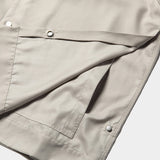 MW-SH23108 SIDE SLIT OPEN COLLAR SHIRT
