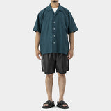 MW-SH23108 SIDE SLIT OPEN COLLAR SHIRT