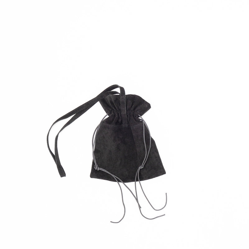 STILL BY HAND GD03223 LEATHER DRAWSTRING BAG