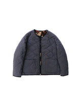 SN-442A REVERSIBLE JACKET - QUILTING & FLOWER CAMO JACQUARD BOA