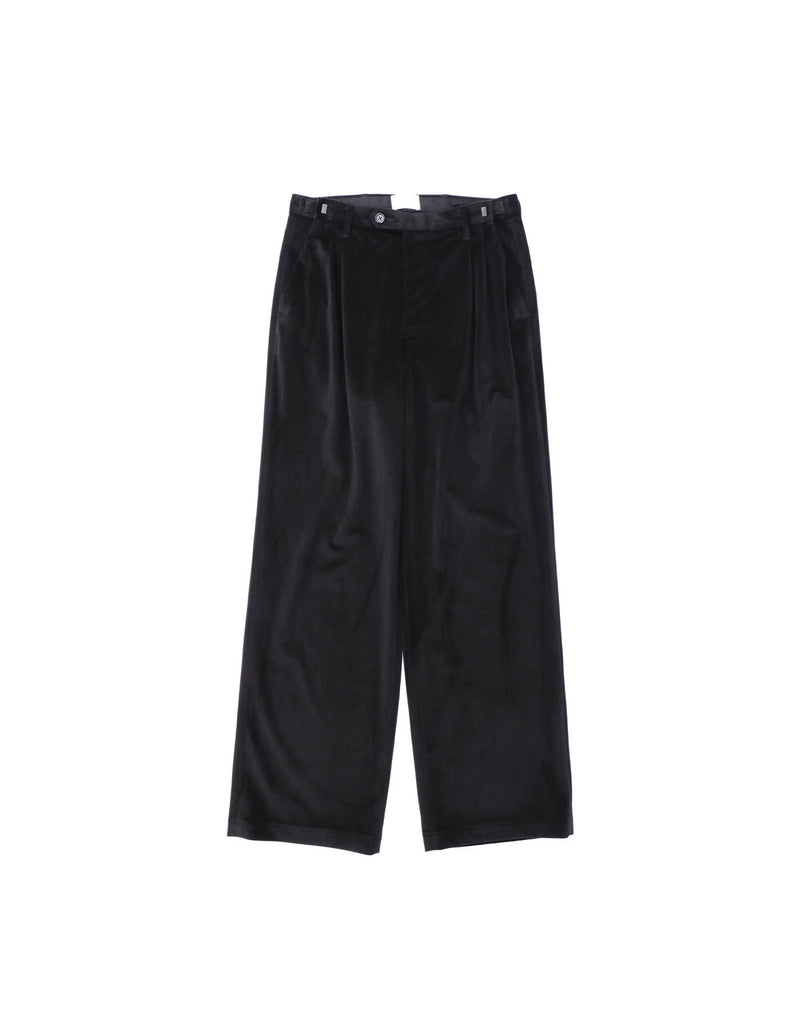 SN-460A ADJUSTER LOOSE TROUSERS - VELOUR TWILL