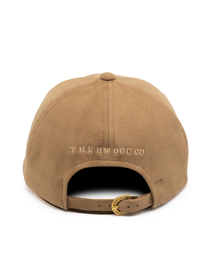 THE H.W. DOG CO. D-00601 SUEDE CAP IN BEIGE