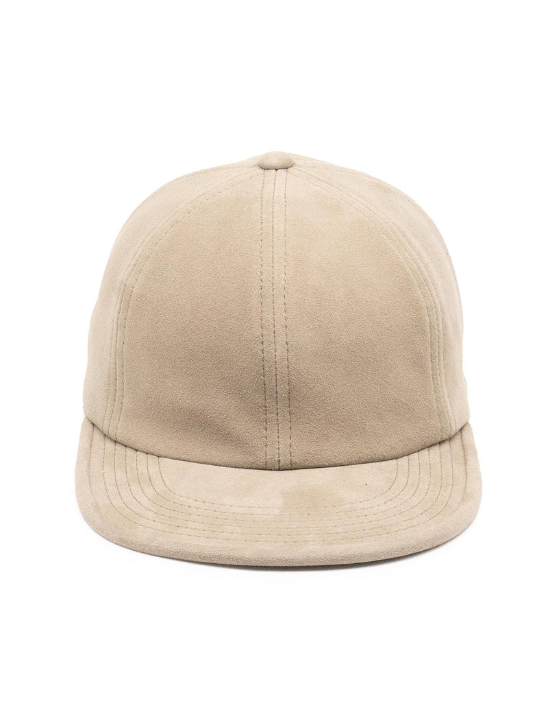 THE H.W. DOG CO. D-00601 SUEDE CAP IN LIGHT BEIGE
