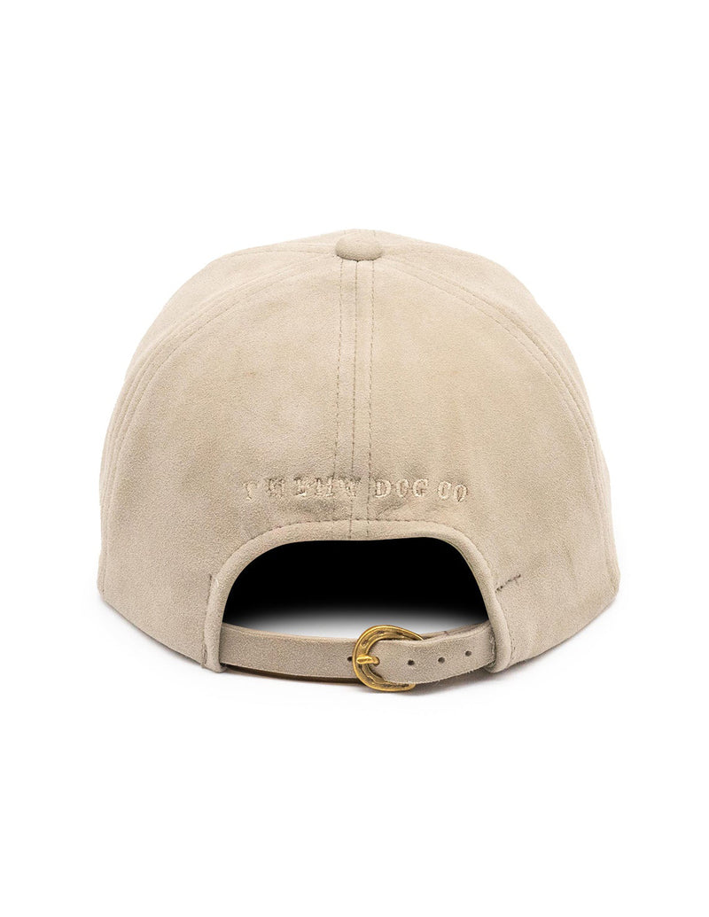 THE H.W. DOG CO. D-00601 SUEDE CAP IN LIGHT BEIGE