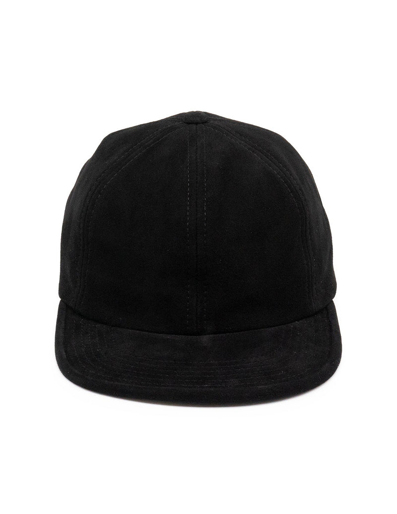 THE H.W. DOG CO. D-00601 SUEDE CAP IN BLACK