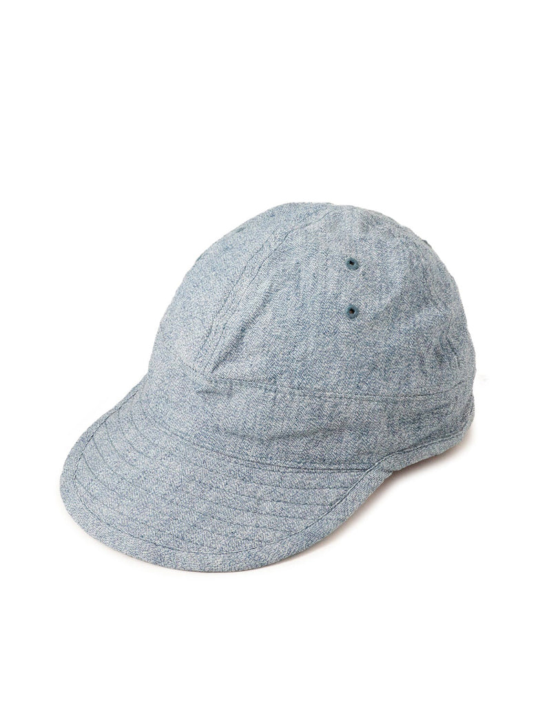 THE H.W. DOG CO. D-00397 USMC CAP IN BLUE SIDE VIEW