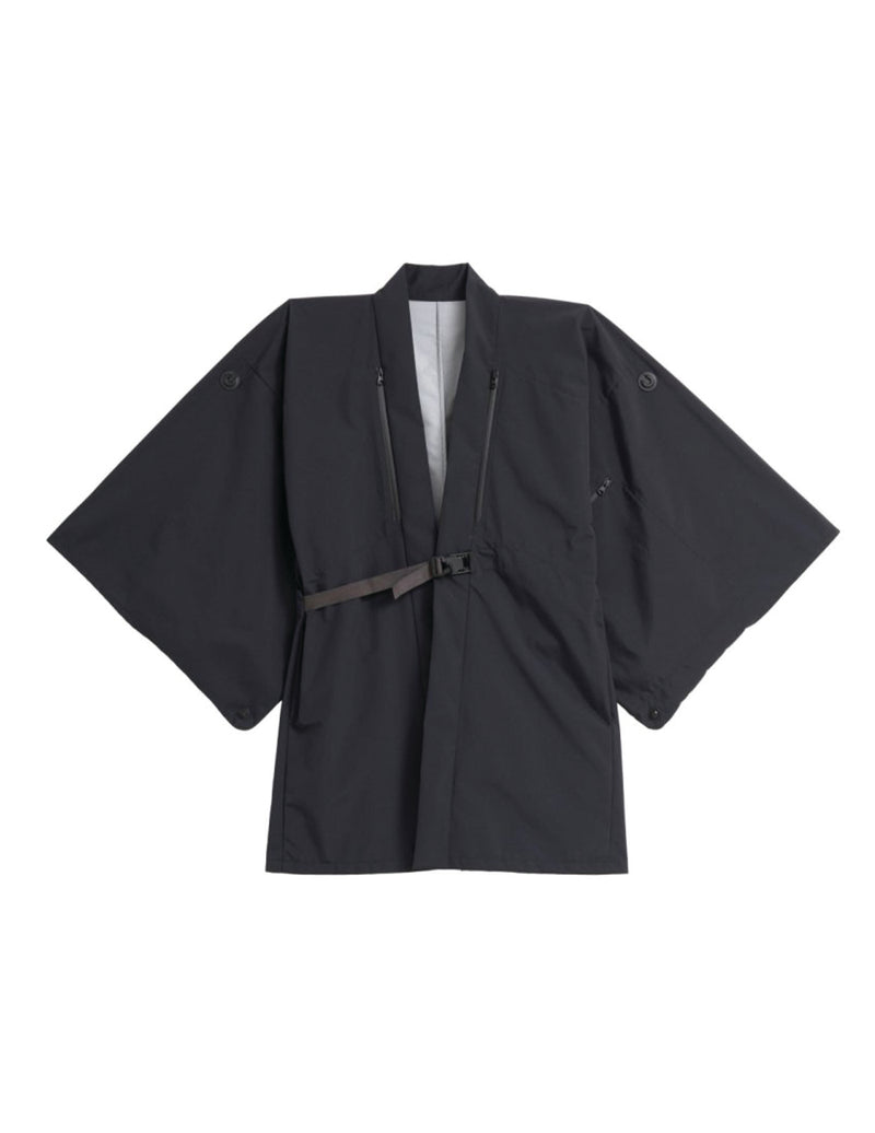 00WA195 SOFT THREE LAYER HAORI TECH - BLACK