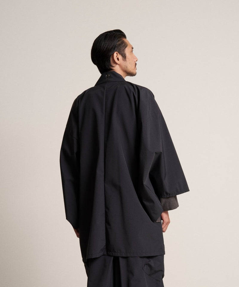 00WA195 SOFT THREE LAYER HAORI TECH - BLACK