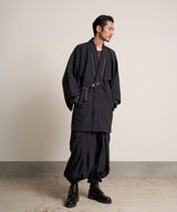 00WA195 SOFT THREE LAYER HAORI TECH - BLACK
