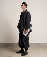 00WA195 SOFT THREE LAYER HAORI TECH - BLACK