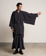 00WA195 SOFT THREE LAYER HAORI TECH - BLACK