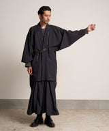 00WA195 SOFT THREE LAYER HAORI TECH - BLACK