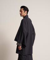 00WA195 SOFT THREE LAYER HAORI TECH - BLACK