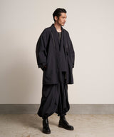 00WA195 SOFT THREE LAYER HAORI TECH - BLACK
