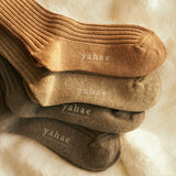 7-5001 ORGANIC COTTON BLENDED YAK RIBBED SOCKS